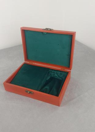 Шкатулка для хранения наград и медалей без гравировки, 260*180*70мм тм wooden organizer