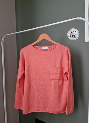 Кофта теплая розовая шерсть в составе primark