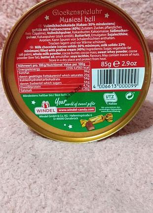 Колокольчик. заводной. музыкальный. рождество. металл. европа