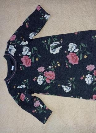 Тепленькое платье 3-6 мес.