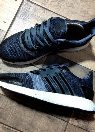 Мужские брендовые лёгкие спортивные кросовки adidas в сером цвете размер 44