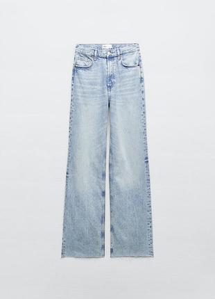 Блакитні джинси zara wide leg