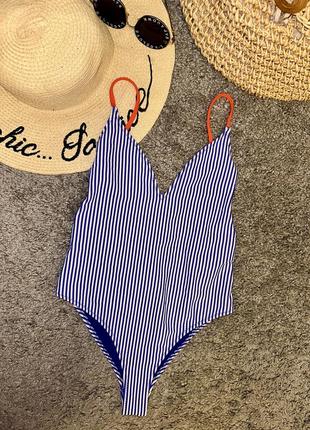 Стильный купальник в полоску от zara, p. s