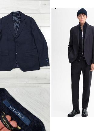 Роскошный шерстяной пиджак жакет massimo dutti