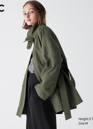 Ветрозащитный плащ oversize uniqlo