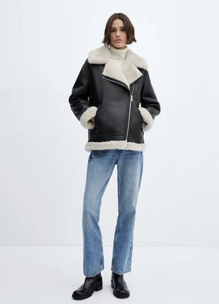 Дубленка mango 67040444-adri-lm