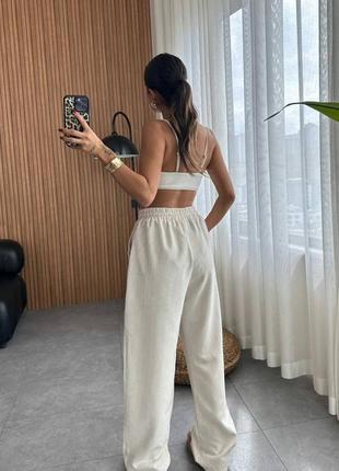 Трендовые спортивные вельветовые брюки свободного кроя