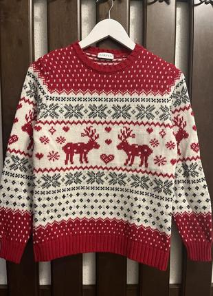 Рождественский, 🎅🏼 новогодний 🎄 свитер, в составе 30 шерсть