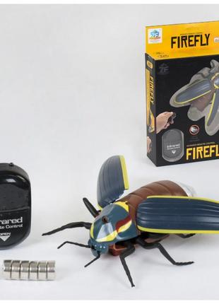 Жук светлячок на радиоуправлении 6663 подсветка, на батарейках с пультом дистанционного управления