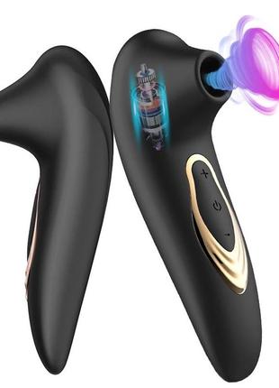 Женский вакуумный стимулятор для клитора черный