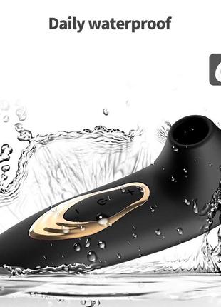 Женский вакуумный стимулятор для клитора черный