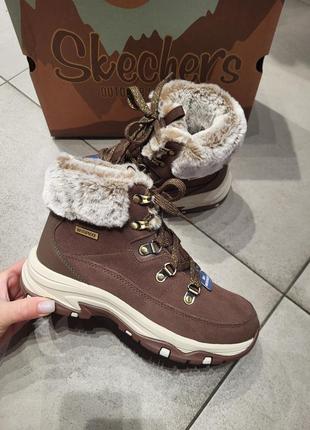 Ботинки женские зимние skechers sn167882 оригинал