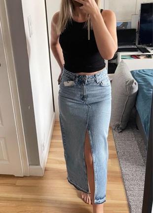 Джинсова спідниця pull & bear
