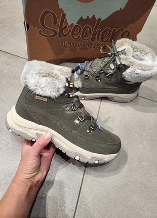 Ботинки зимние женские skechers sn167882 оригинал