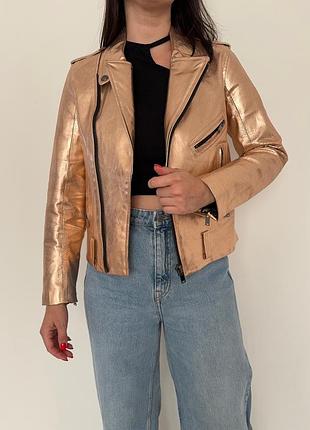 Неймоірна шкіряна косуха zara