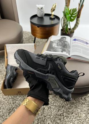 Брендовые мужские кроссовки salomon quest m element #4x gore-tex grey black* blkow