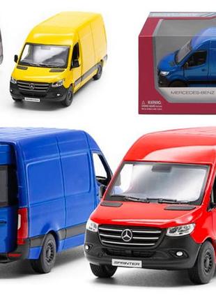Металевий мікроавтобус kinsmart mercedes-benz sprinter 5 kt5426w  мерседес спрінтер
