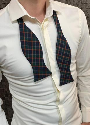 Краватка-метелик i&m craft самов'яз темно-синя картата (010122)