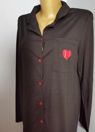 Брендовый домашний трикотажный халат размера l-xl