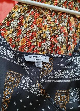 Легкое летнее платье сарафан бохо на запах с поясом5 фото