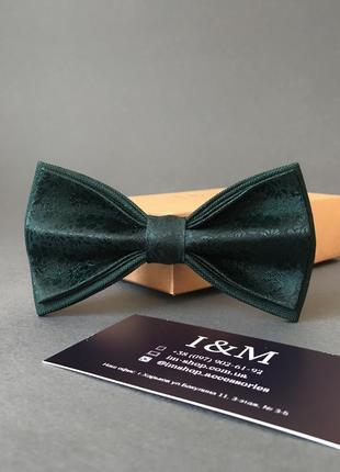 Галстук-бабочка i&m craft темно-зеленый с переливом (0102004004)