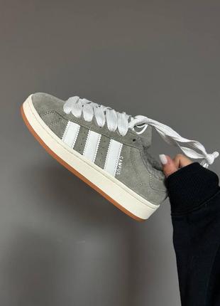 Кроссовки adidas campus “grey/white” fur