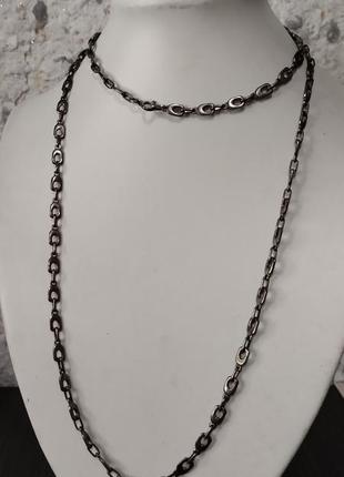 Серебряная цепочка длинная английская