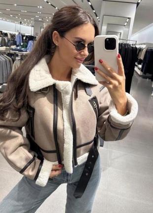 Дублянка zara дублянка бежева зара