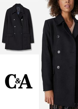 Красивое качественное пальто с карманами yessica outwear collection by c&a италия этикетка
