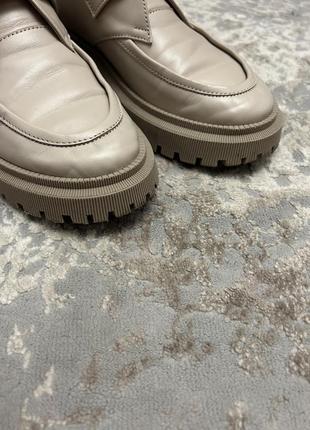 Лоферы туфли кожа