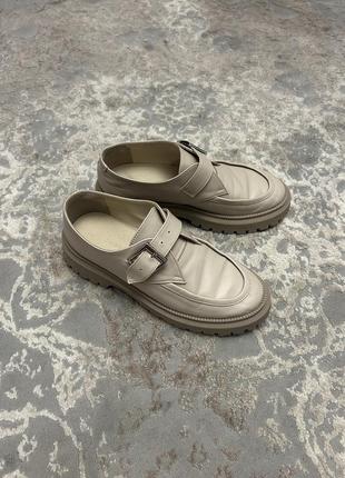 Лоферы туфли кожа