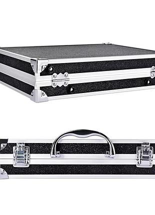 Косметический набор для макияжа в кейсе 30х21х6,5см, черный / бьюти кейс с косметикой