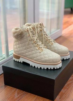 Зимове взуття le silla 36-41 чорні, бежеві, білі