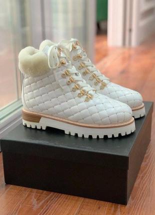 Зимове взуття le silla 36-41 чорні, бежеві, білі