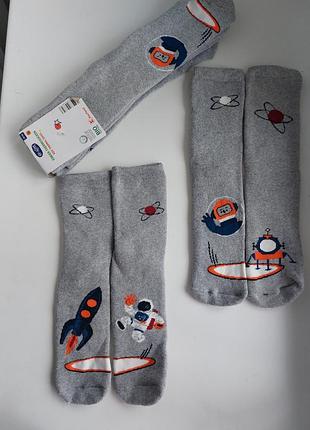 Комплект тёплые махровые носки 2 пары