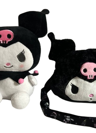 Сумка детская через плечо и мягкая игрушка куроми из onegai my melody 2 шт