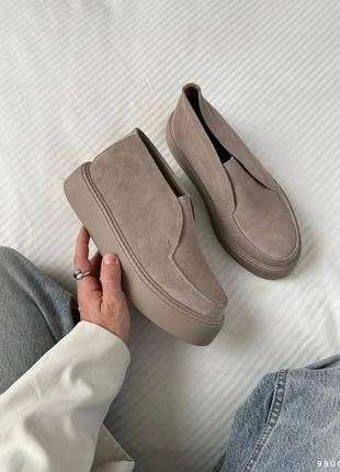 Лофери жіночі натуральна замша