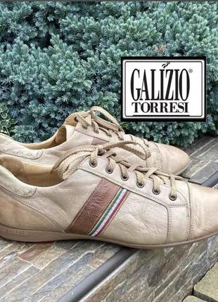 Galizio torresi італія фірмові чоловічі кросівки снікерси туфлі натуральна шкіра 45р.оригінал
