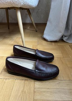 Лоферы бордовые, топсайдеры, анатомические типа tod’s