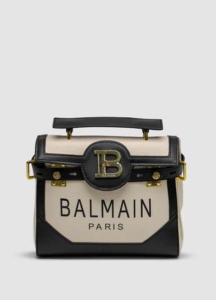 Сумка в стиле balmain b-buzz 23 total cream/black