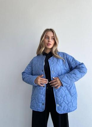 Стьобана куртка вільного крою до -5⁰с🍂❄️