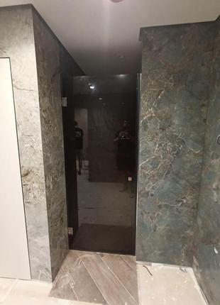 Душевая дверь стеклянная