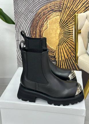 Шкіряні чоботи в стилі balenciaga3 фото