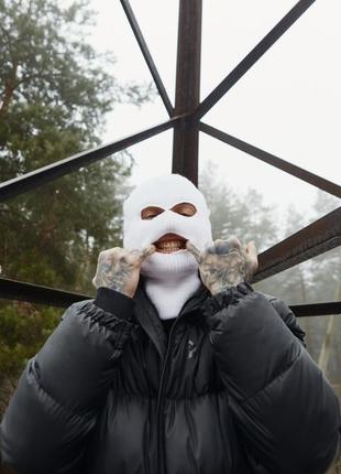 Балаклава унисекс пушка огонь белая