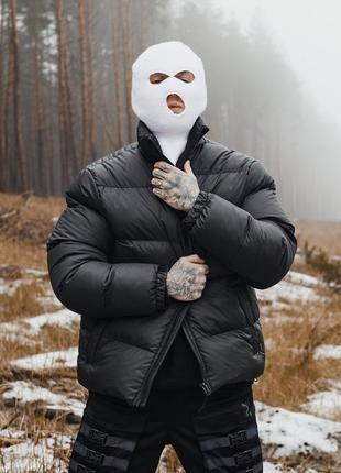 Балаклава унисекс пушка огонь белая