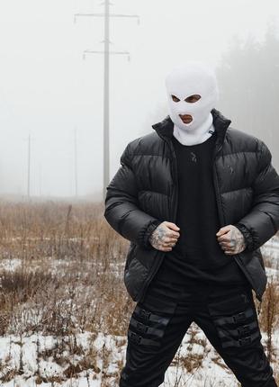 Балаклава унисекс пушка огонь белая