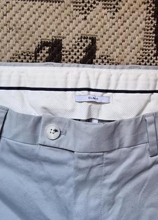 Брендовые фирменные легкие демисезонные летние хлопковые стрейчевые брюки reiss,оригинал,новые,размер 34.4 фото