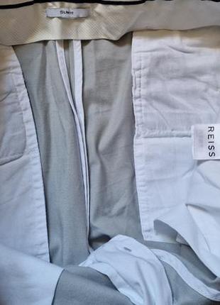 Брендові фірмові легкі демісезонні літні бавовняні стрейчеві брюки reiss,оригінал,нові,розмір 34.7 фото