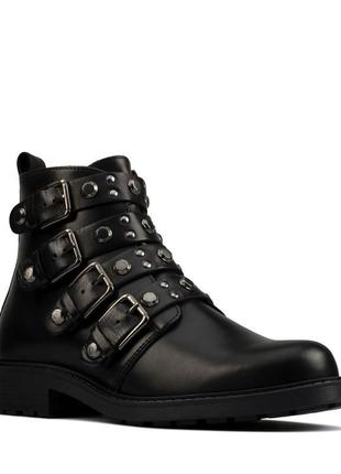 Р.41 clarks женские кожаные ботинки оригинал