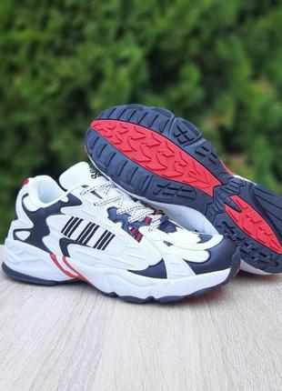 Мужские качественные и стильные кроссовки для мальчиков adidas ivy park savage v4 белые с черным и красным
